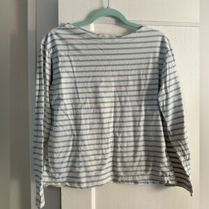 Olive pastel stripe tee